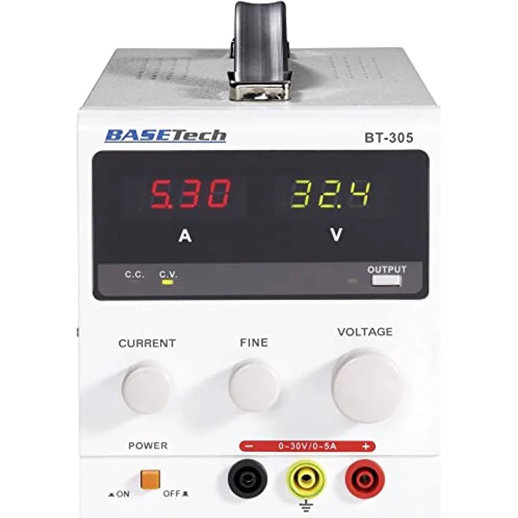 Basetech BT-305 Labornetzgerät, einstellbar 0-30 V/DC 0-5 A 150 W Anzahl Ausgänge 1 x – Bild 2