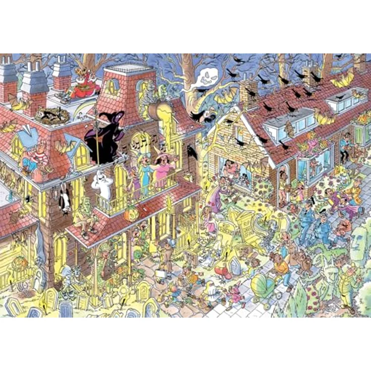 Jan van Haasteren - Süßes oder Saures, 500 Teile Halloween Puzzle, umweltfreundlich aus 100% recyceltem Karton – Bild 2