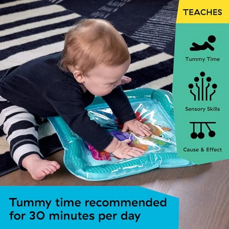 Baby Einstein Ocean Explorers Sensory Splash Wassermatte, nachfüllbar, für Bauchlage und Sitzen, ab 0-36 Monate, 40,6 x 40,6 cm – Bild 3