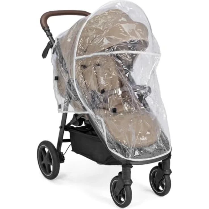 Joie Mytrax Pro Sport-Kinderwagen, bis 22 kg, mit Liegefunktion, höhenverstellbarem Regenschutz und Toffee-Farbe – Bild 10