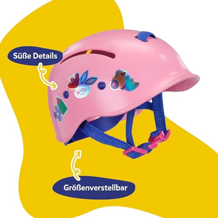 BABY Born Puppenhelm mit bunten Motiven, 43cm Zubehör für realistische Rollenspiele – Bild 3