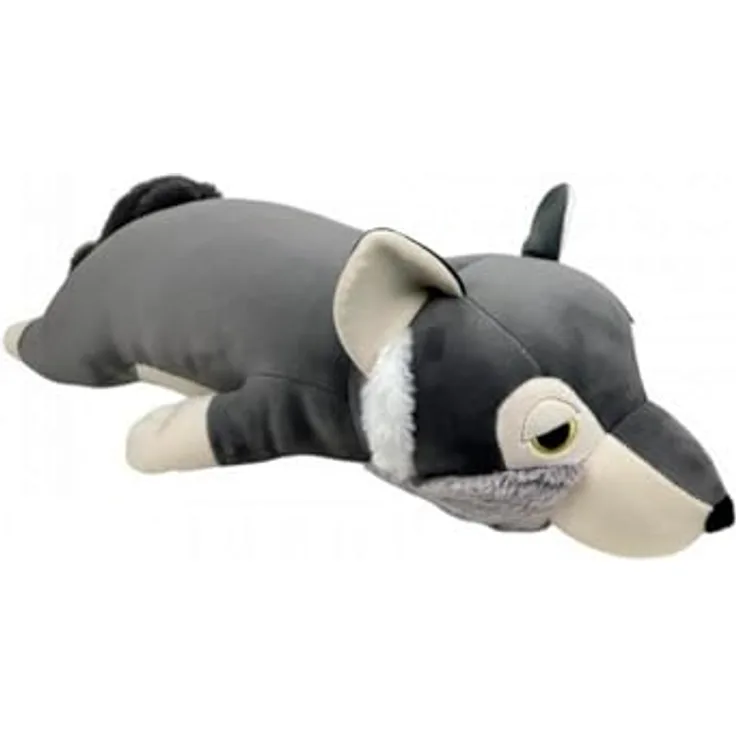 Carletto Deutschland NEMU NEMU Loulou Wolf, 53 cm, extra weicher Nicki-Plüsch, beruhigendes Kuscheltier
