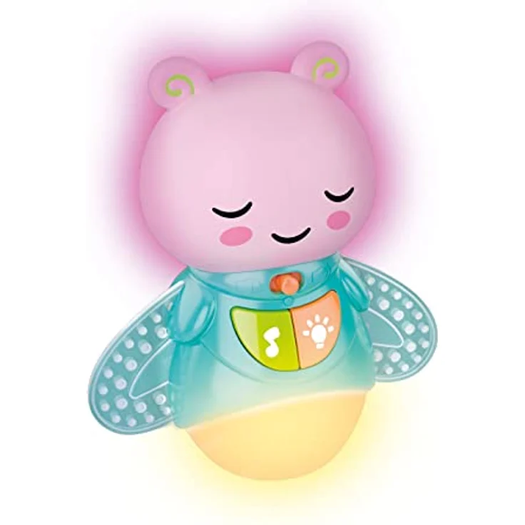 Clementoni Gute Nacht Lampe, Süßes Glühwürmchen mit Licht und Musik, 20 x 22 x 8 cm, für Babys geeignet – Bild 5