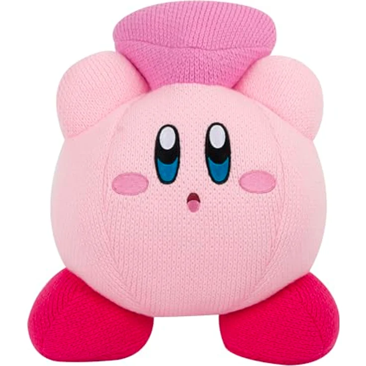 Tomy Kirby Nuiguru-Knit Plüschfigur, Kirby Friend Heart Mega 39 cm, handgefertigt im Kawaii-Stil – Bild 1