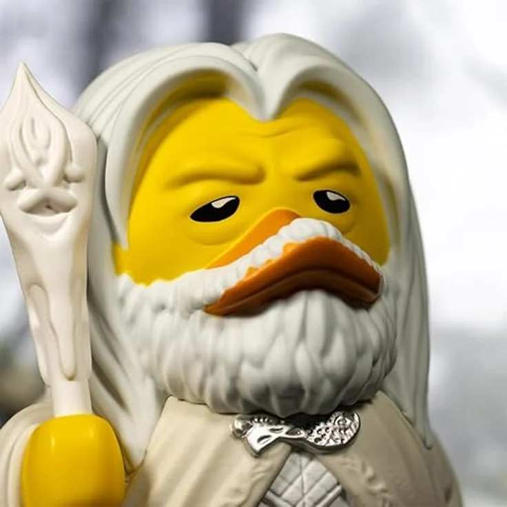 TUBBZ Box-Ausgabe Gandalf der Weiße Sammler-Vinyl-Gummiente Figur - Offizielles Der Herr der Ringe Merchandise - 9 cm groß, hochdetailliert & mit Display-Box – Bild 4