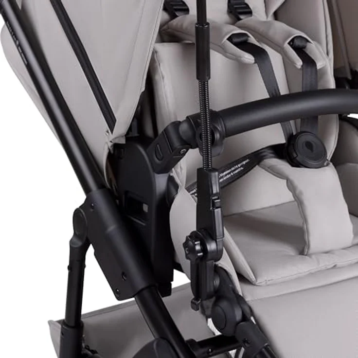 ABC Design Sonnenschirm Sunny für Kinderwagen & Buggy - Pure - Coal, UPF 50+ Schutz, flexibles 360°-Knickgelenk, wasserabweisend – Bild 5
