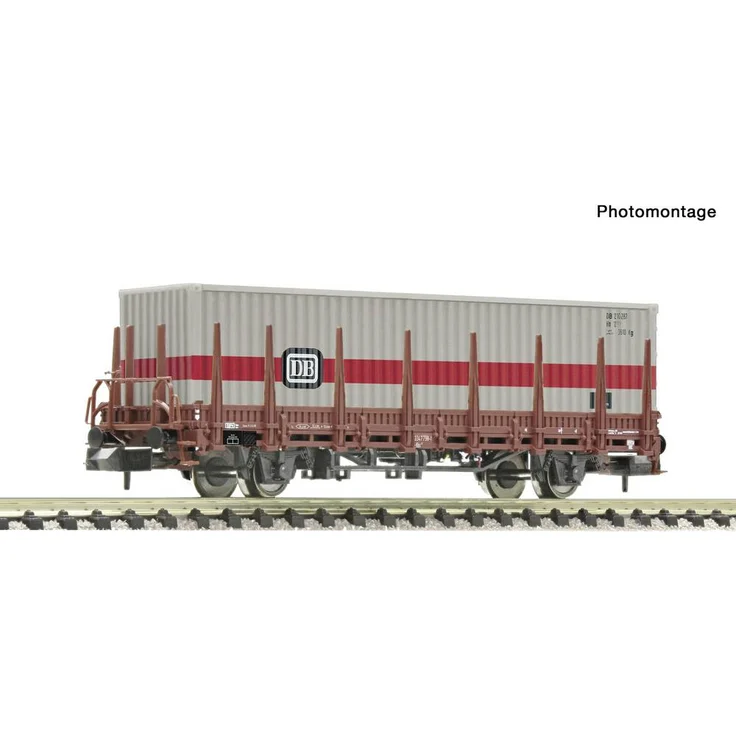 Fleischmann 6660161 N Steckrungenwagen Kbs, Modelleisenbahn-Wagen der Deutschen Bundesbahn