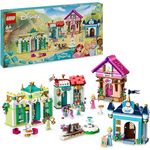 LEGO | Disney Princess: Disney Prinzessinnen Abenteuermarkt, Haus-Spielzeug mit 4 Puppen inkl. Cinderella und Arielle, Spielset mit Schatzkarte, Geschenk für Mädchen und Jungen ab 6 Jahren 43246