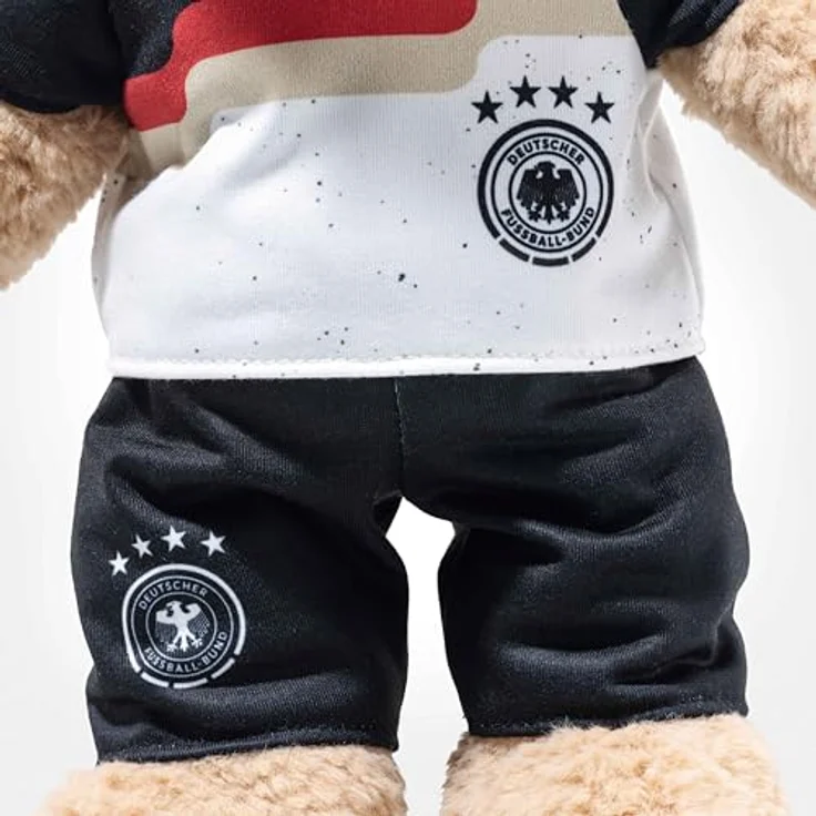Steiff Ben Teddybär DFB-Edition, 30 cm, beiges Kuscheltier mit Kunststoffaugen für Kinder, Spielkamerad und ideales Geschenk für Fußballfans – Bild 4