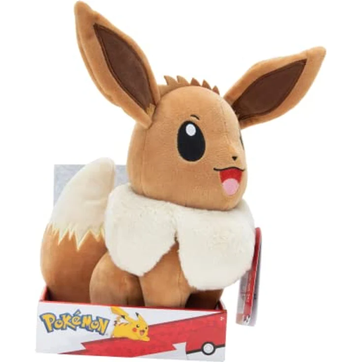 Pokémon PKW3105 - 30cm Plüsch - Evoli, offizielles Pokémon Plüsch – Bild 3