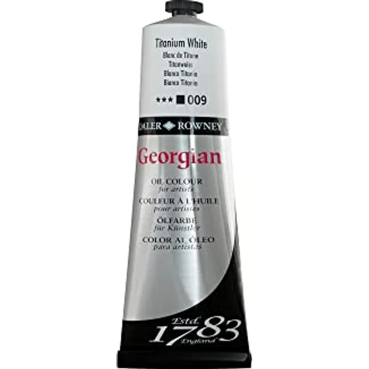 Daler Rowney GOC 225 ml, Malfarbe in Titan-Weiß, optimale Konsistenz für kreative Vielfalt