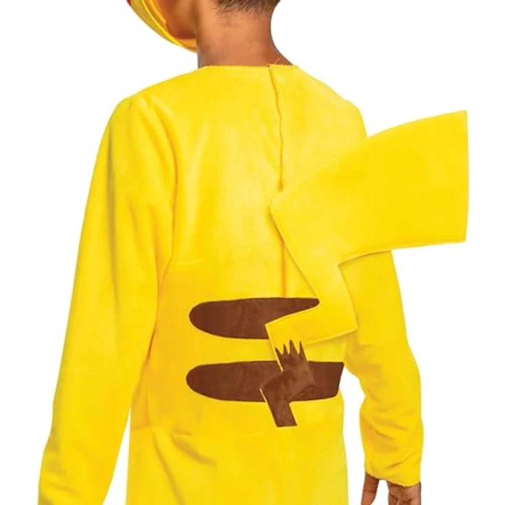 Disguise Pokémon Pikachu Kinderkostüm, Offiziell lizenziert, Komfortabler Sitz und detailliertes Design, Größe M 7-8 Jahre – Bild 4
