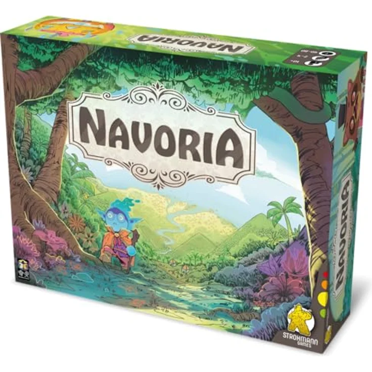 Strohmann Games Navoria, Grundspiel und Kennerspiel für 2-4 Spieler, strategisches Abenteuer ab 10 Jahren, Spieldauer 40-80 Minuten, Deutsch – Bild 1