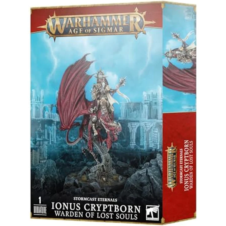 Games Workshop Stormcast Eternals: Ionus Gruftgeboren, mehrteilige Kunststoff-Sammelfigur mit berüchtigter Waffe Soulbreaker und 100mm Rundbasis – Bild 2