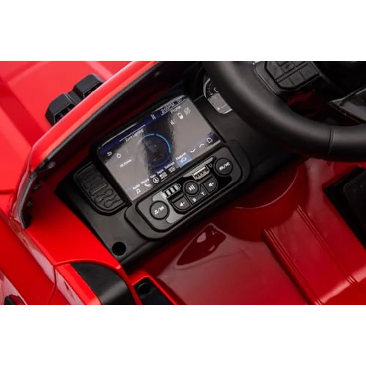 Sun Baby Ford Raptor Kinder Elektroauto, SUV mit 12V Akku, Fernbedienung, LED, MP3 Sound, für Kinder ab 3 Jahren, rot – Bild 2
