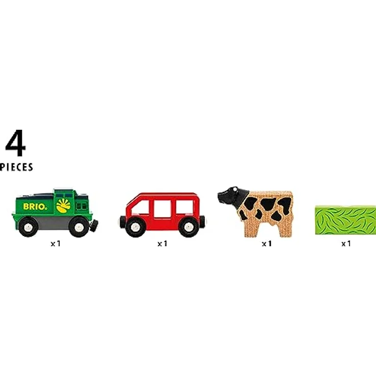 BRIO® Bauernhof Batterie-Zug, Spielzug-Eisenbahn mit Antipp-Funktion und Magnetkupplung, FSC®-zertifiziert – Bild 9