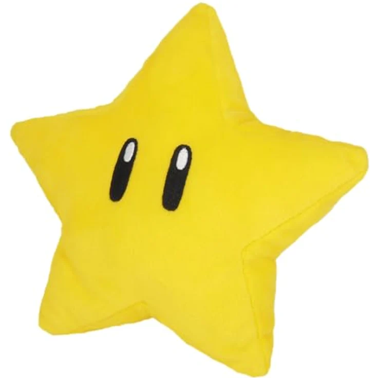 Together Plus Nintendo Super Mario Plüschtier, Super Star, 18 cm - Offizielle Lizenz, Hochwertiges Material, Ideales Geschenk, Vollständige Serie, Universal – Bild 1
