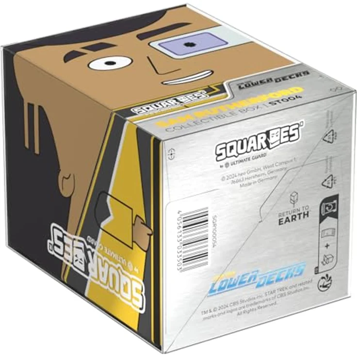 Squaroes Squaroe Star Trek: Lower Decks™ ST004 Sam Rutherford, Sammelbox für bis zu 100 Spielkarten, aus 78 % erneuerbaren Rohstoffen – Bild 9