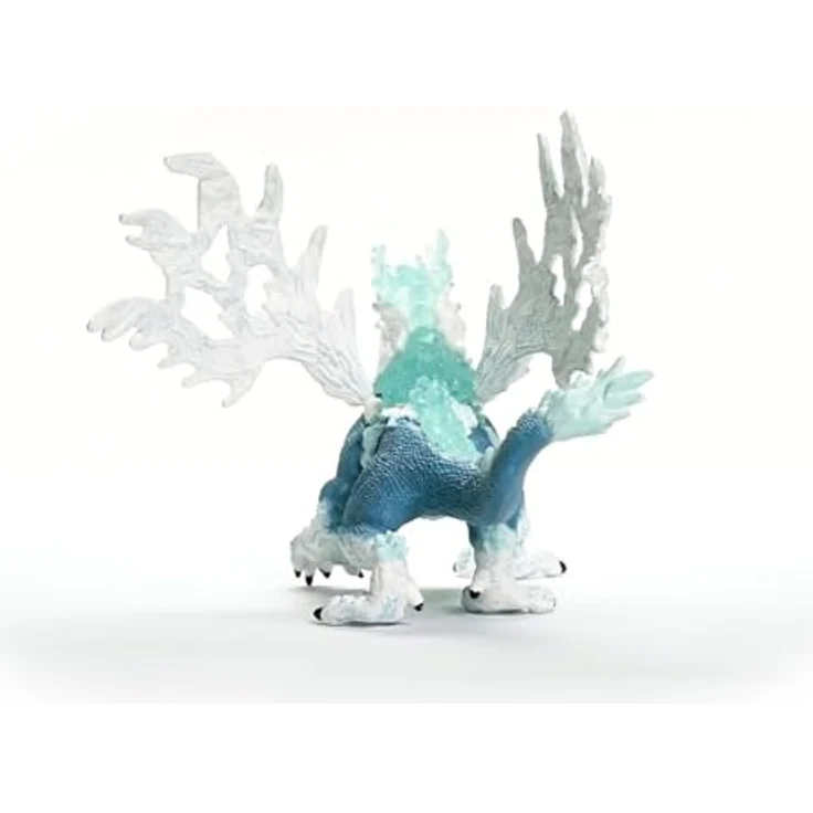 Schleich Eisdrache - Eldrador Creatures 70790, mit beweglichen silbernen Flügeln, blau – Bild 5