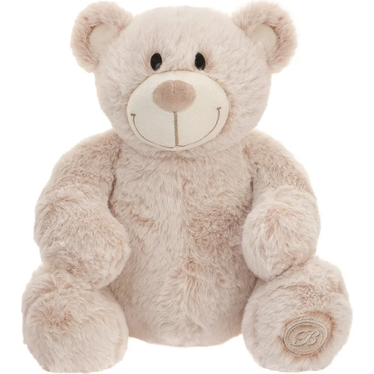 Beppe Jacobe Bär Maskottchen, beige 50 cm, kuscheliges Stofftier