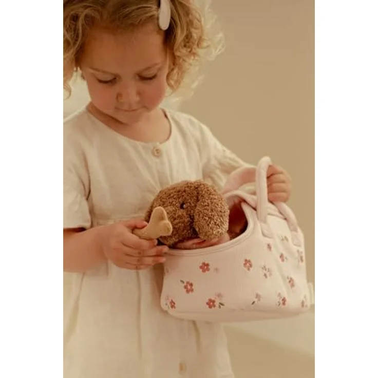 Little Dutch Hund Jackie, Kuscheltier mit Tragetasche und Zubehör, 23 cm, 100% Polyester, waschbar – Bild 5