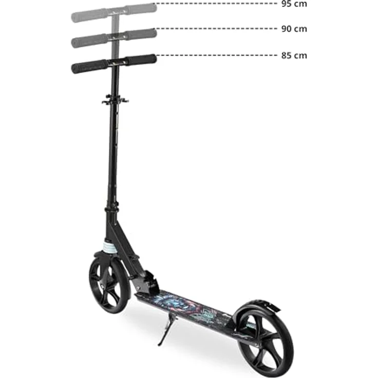 HyperMotion CITY SWIFT Digital Lion Scooter - Zweirädriger Roller mit Stoßdämpfer für junge Erwachsene - 100kg – Bild 9