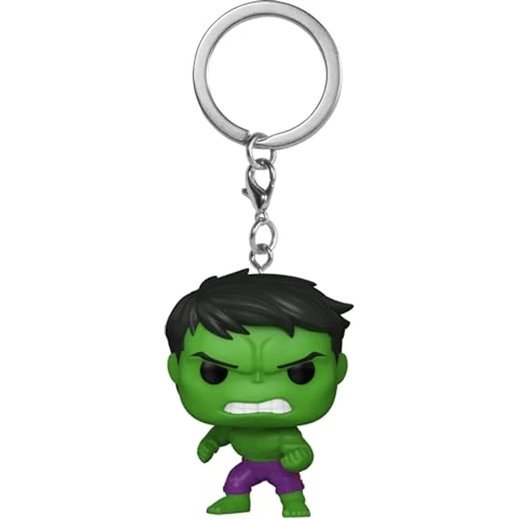 Funko Pop! Keychain: Marvel NC - Hulk, mini Vinyl-Figur, ca. 11,76 cm, idealer Strumpffüller für Marvel Comics Fans – Bild 1