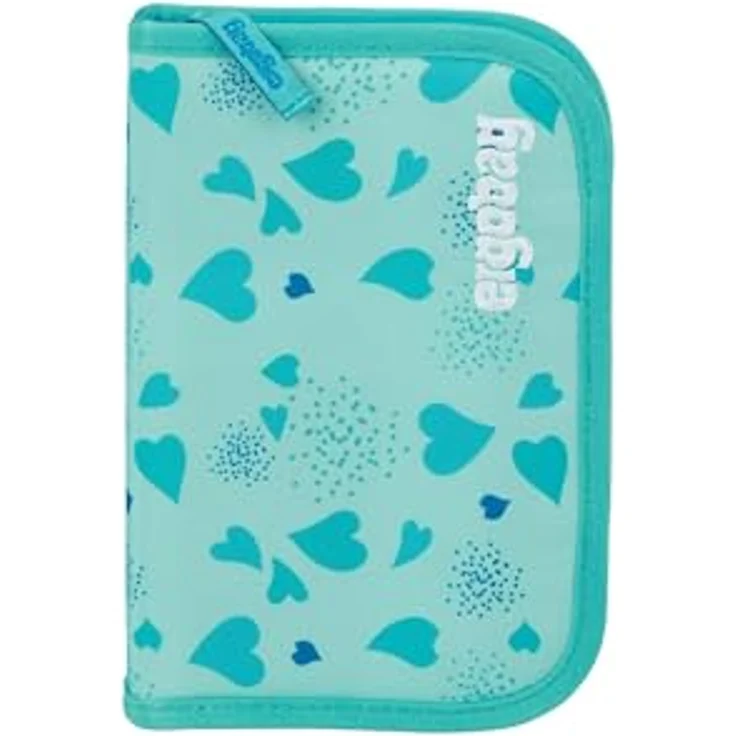ergobag Federmäppchen 23-tlg, inkl. Lyra-Buntstifte, Bleistift, Radiergummi, Anspitzer und Lineal, Zwillingsdesign passend zu ergobag Rucksäcken – Bild 1