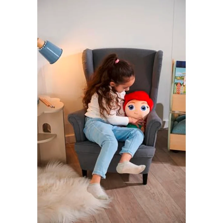 Simba Disney Doorables Arielle, 25 cm Plüschfigur mit Glitzeraugen, für Kinder ab den ersten Lebensmonaten geeignet – Bild 5