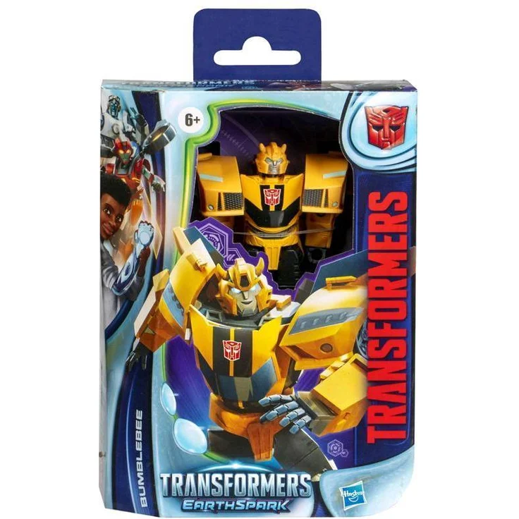 Hasbro Transformers EarthSpark Deluxe-Klasse Bumblebee, Sammelfigur aus Kunststoff für Kinder ab 6 Jahren, bunt
