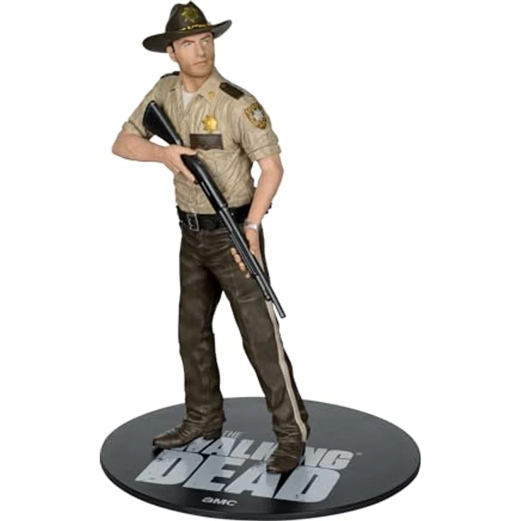 McFarlane The Walking Dead PVC Statue 1/8 Rick Grimes, detailreiche Sammelfigur, 25 cm mit Display und Sammelkunstkarte – Bild 1