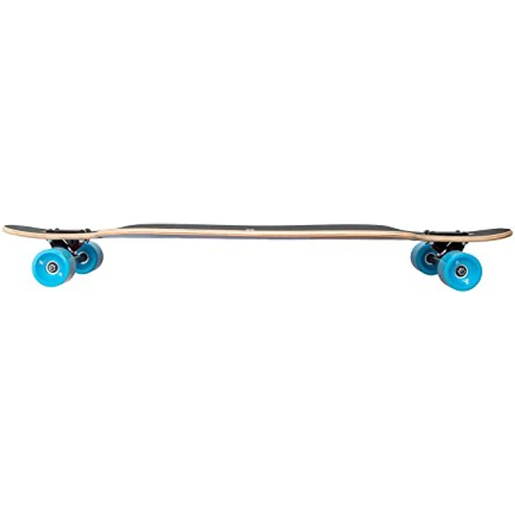 Apollo Longboard Kiribati Special Edition Komplettboard mit High Speed ABEC Kugellagern, inkl. Skate T-Tool, Drop Through Freeride Skaten Cruiser Boards, blau – Bild 2