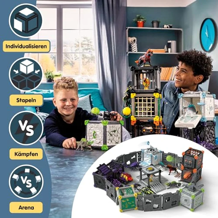 Schleich BattleCave Schneeschlitzer (42733) ELDRADOR, thematische Spielwelt mit Weltenkristall und kombinierbar mit BattleCaves und Arena, ca. 15 cm Kantenlänge – Bild 7