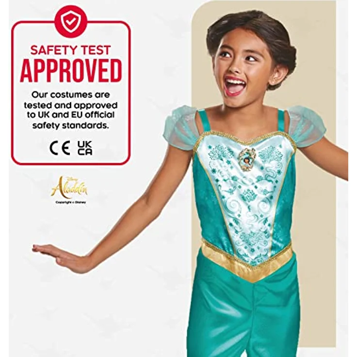 DISGUISE 140389L-EU Jasmine Classic (Eu) Fancy Dress, S (5-6), Multi – Bild 5