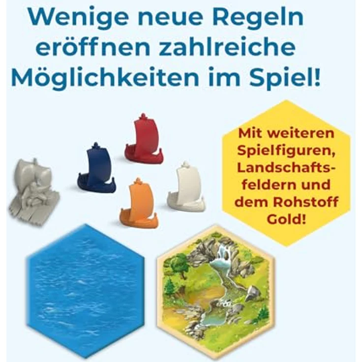 KOSMOS 684679 Catan - Seefahrer, Erweiterung zu Catan - Das Spiel, Brettspiel für 3-4 Personen ab 10 Jahre, Familienspiel, Gold als neuer Rohstoff – Bild 5