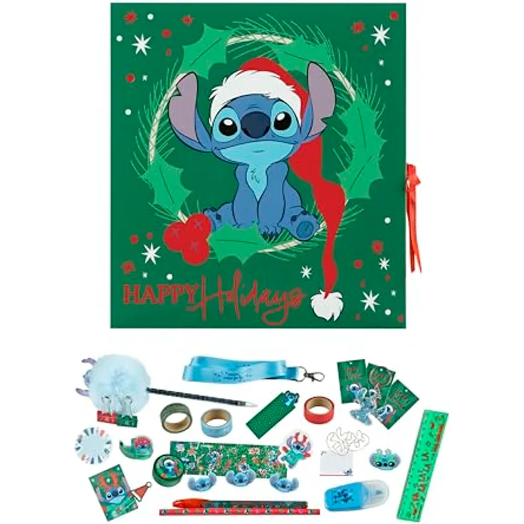 Undercover STLI8026 - Lilo & Stitch Adventskalender für Teens, gefüllt mit 24 Schreibwaren Überraschungen - Preisvergleich