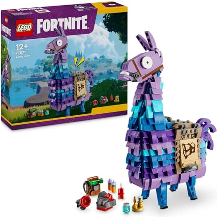LEGO Fortnite Supply Llama 77071, Bauset mit beweglichem Kopf, Zubehör wie Greifer und Schlürfsaft, für kreative Mädchen und Jungen ab 12 Jahren – Bild 1