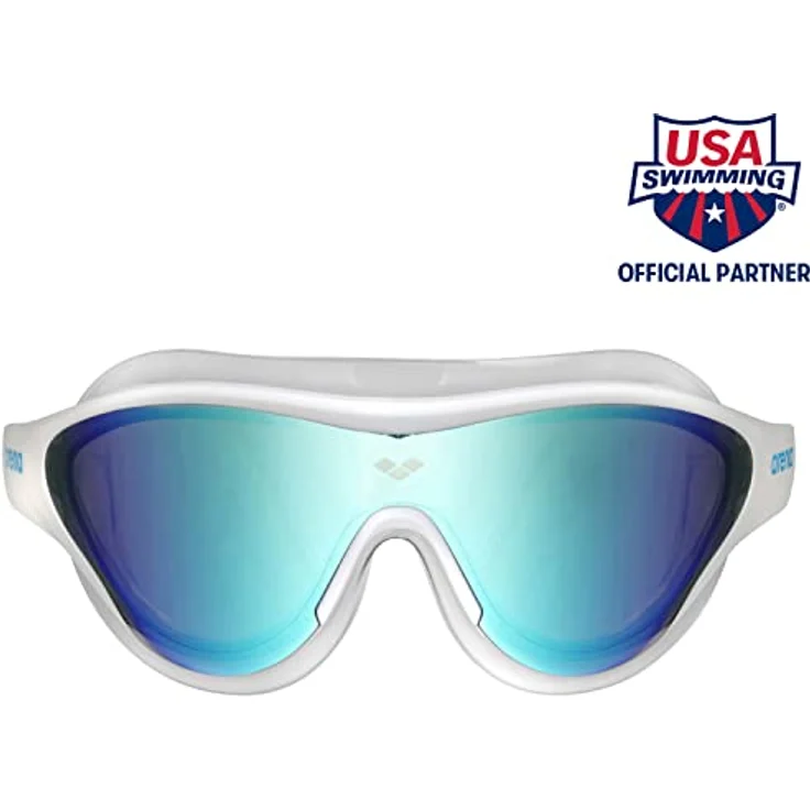 arena The One Verspiegelte Anti-Fog Unisex Schwimmbrille für Erwachsene, Taucherbrille mit Breiten Gläsern, UV-Schutz, Selbstjustierender Nasensteg, Orbit-Proof Dichtung – Bild 2