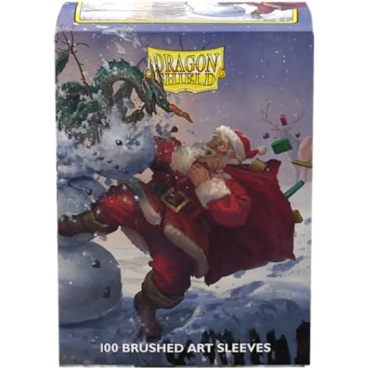 Dragon Shield Brushed Art Sleeves Christmas 2025, 100 Stück - Hochwertige TCG-Schutzfolie für Pokémon, Magic: The Gathering, Flesh & Blood und One Piece, 63x88 mm – Bild 3