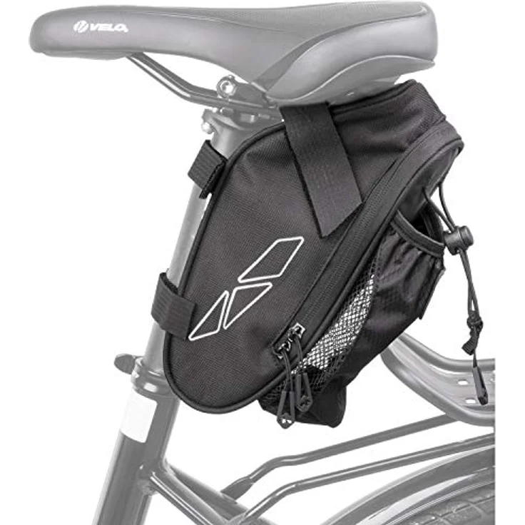 M-Wave Unisex – Erwachsene Amsterdam Bottle Fahrradsatteltasche, Schwarz – Bild 2
