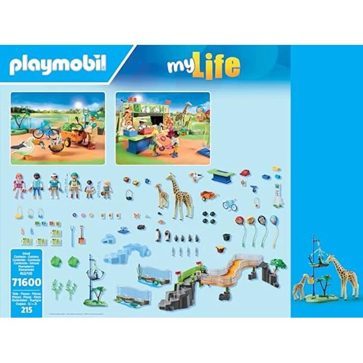 Playmobil® Konstruktions-Spielset Mein großer Erlebnis-Zoo (71600), My Life, 50 Jahre, (215 St), Made in Europe - Preisvergleich – Bild 5