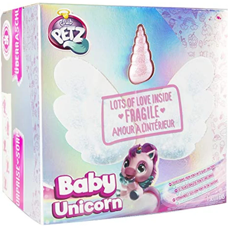 Club Petz MY BABY UNICORN, Funktionsplüsch Einhorn Pony mit 12 Überraschungen, 3 Modelle, inkl. Adoptionszertifikat, Höhe: 27 cm, ab 3 Jahren – Bild 4
