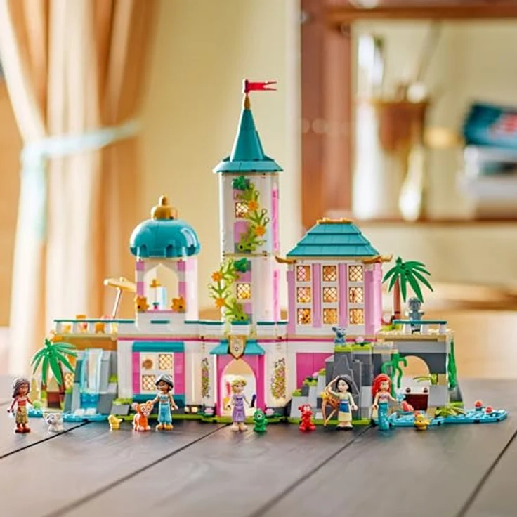 LEGO Disney Princess 43267 Prinzessinnenschloss mit Haustieren, 787 Teile, dreigeschossig, mehrfarbig, inkl. 10 Mini-Figuren – Bild 5