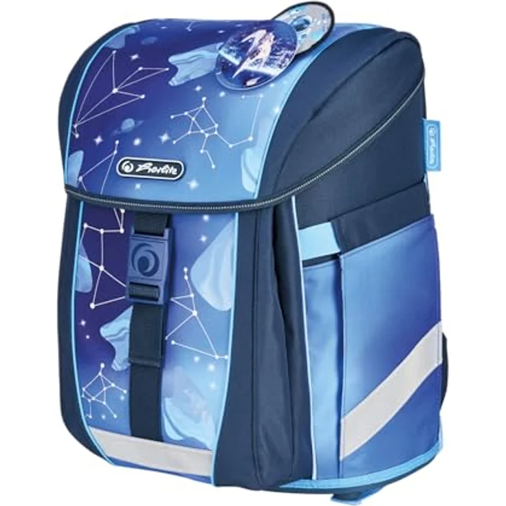 Herlitz FiloActive XL, mitwachsender Schulranzen in Cosmic Blau, ergonomisch, 21 L, inklusive Zubehörset für 1. Klasse – Bild 2