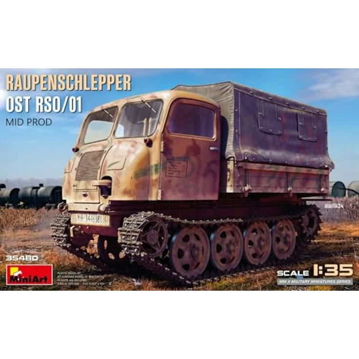 Mini art MA35480, 1/35 Raupen Shrepper OST RSO/01 Mid Model, detailierter Plastikmodell-Bausatz für Militärfahrzeuge – Bild 2