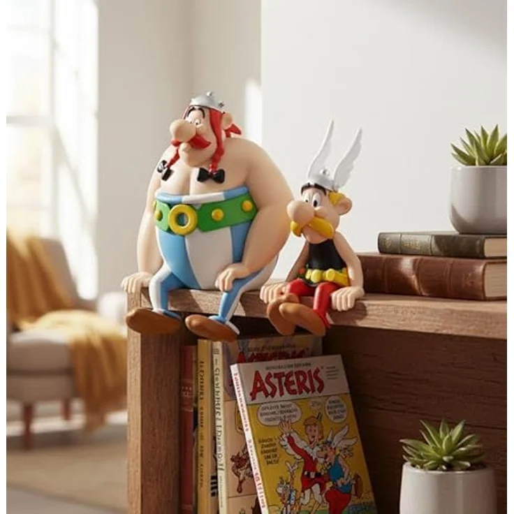 Plastoy Asterix und Obelix Figur Set, detailreiche Sammelfiguren aus hochwertigem Kunststoff, 12 cm und 13,5 cm hoch – Bild 5