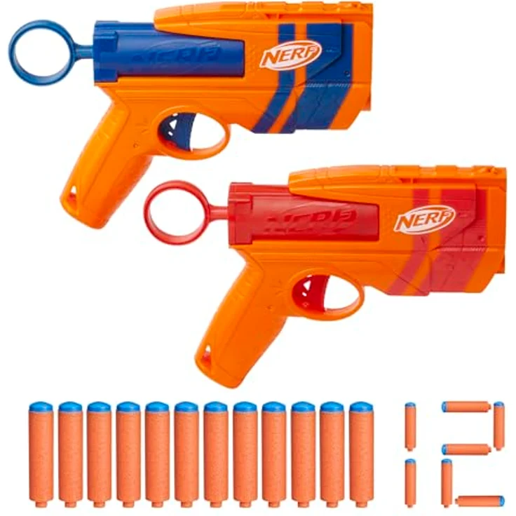 NERF N Series Duo Pack Dart-Blaster, 2 Blaster mit 12 N1 Darts, große Reichweite und Präzision, Outdoorspielzeug für Kinder ab 8 Jahren – Bild 1