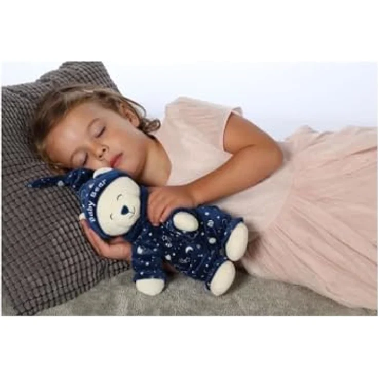 GIPSY Gispy-Baby Bear Glow in The Dark-Plüsch, 24 cm, blau, handwaschbar, ideales Geschenk für Kinder – Bild 3