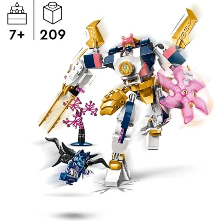 LEGO NINJAGO Soras Technikmech, Actionfiguren-Spielzeug für Kinder, Ninja-Set mit Figuren inkl. Sora, Mech zum Umgestalten, Geschenk für Jungs und Mädchen ab 7 Jahren 71807 – Bild 2