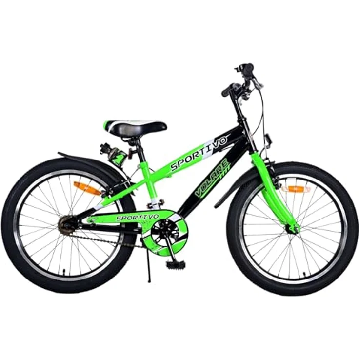 T&Y Trade 20 Zoll Kinder Jungen Fahrrad Kinderfahrrad Jungenfahrrad Rad Kinderrad Bike Sportivo Grün 22115 - 20 Zoll luftbereifte Leichtmetallräder, Handbremse vorne und hinten, für Kinder ab 6-8 Jahren – Bild 1
